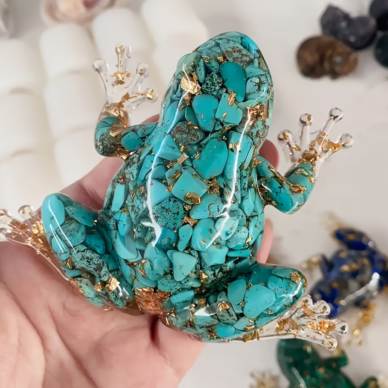 Home Decor Y2K - 1pc Crystal Glue Making Frog, Crystal