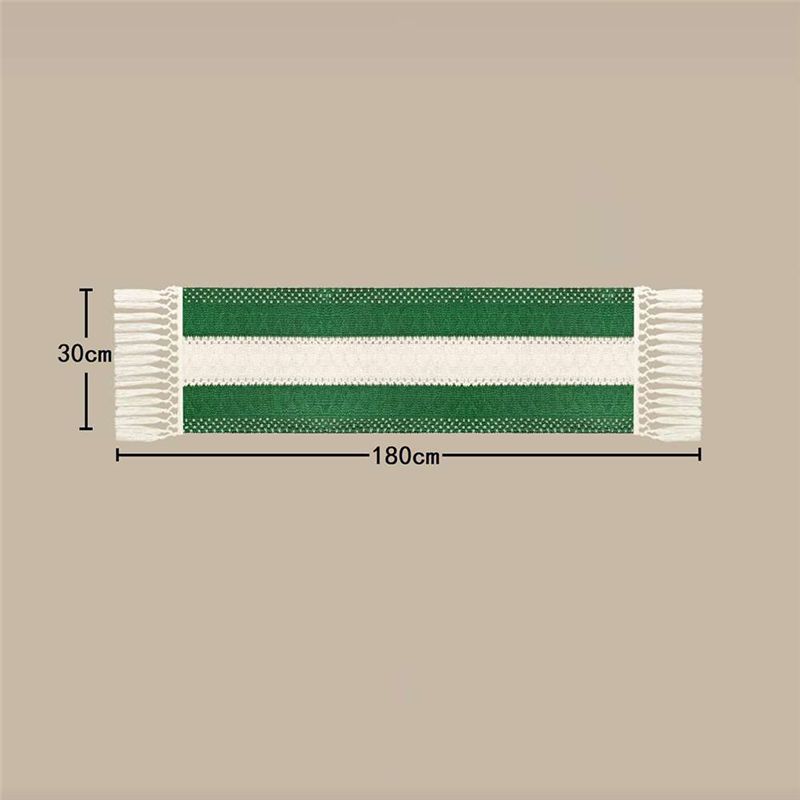 Linen Table Runner - DT15 Boho Farmhouse Table Runner 30x180cm