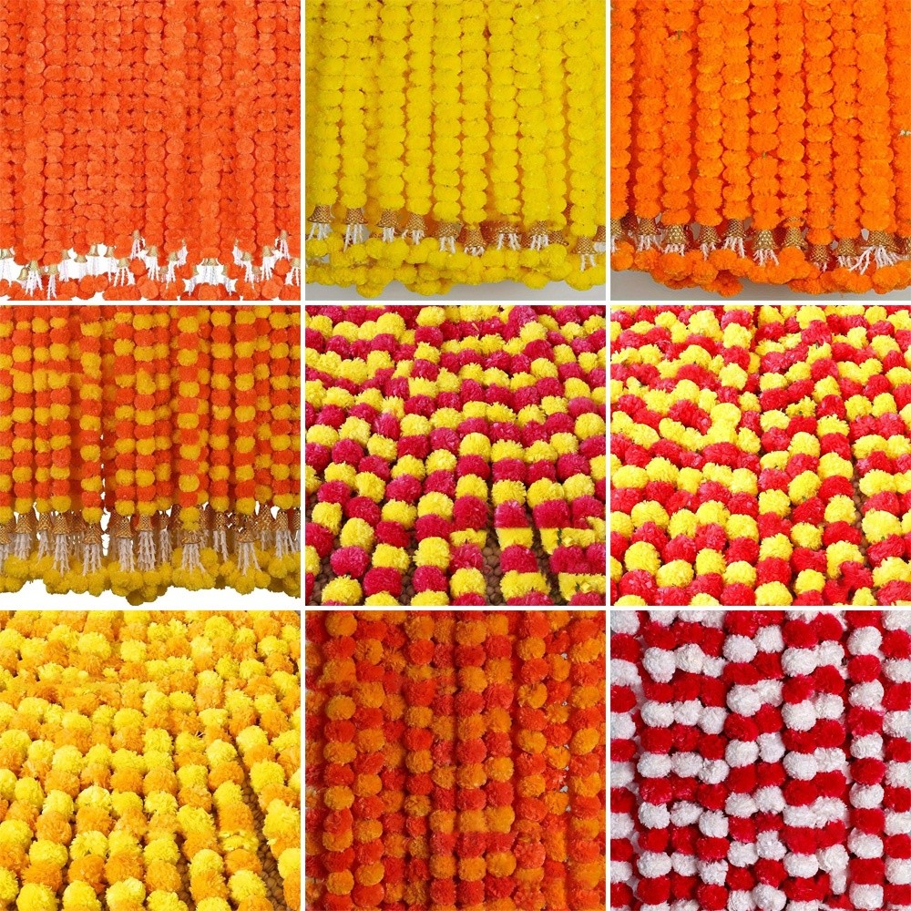 Long Strands Artificial Marigo - đánh giá và giá Home Decor Indonesia