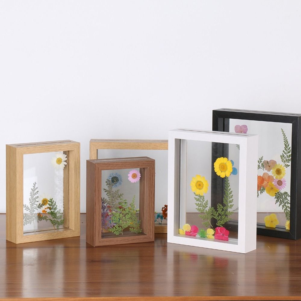 Wooden Glass Leaf Specimen Fra - đánh giá và giá Bamboo Photo Frame