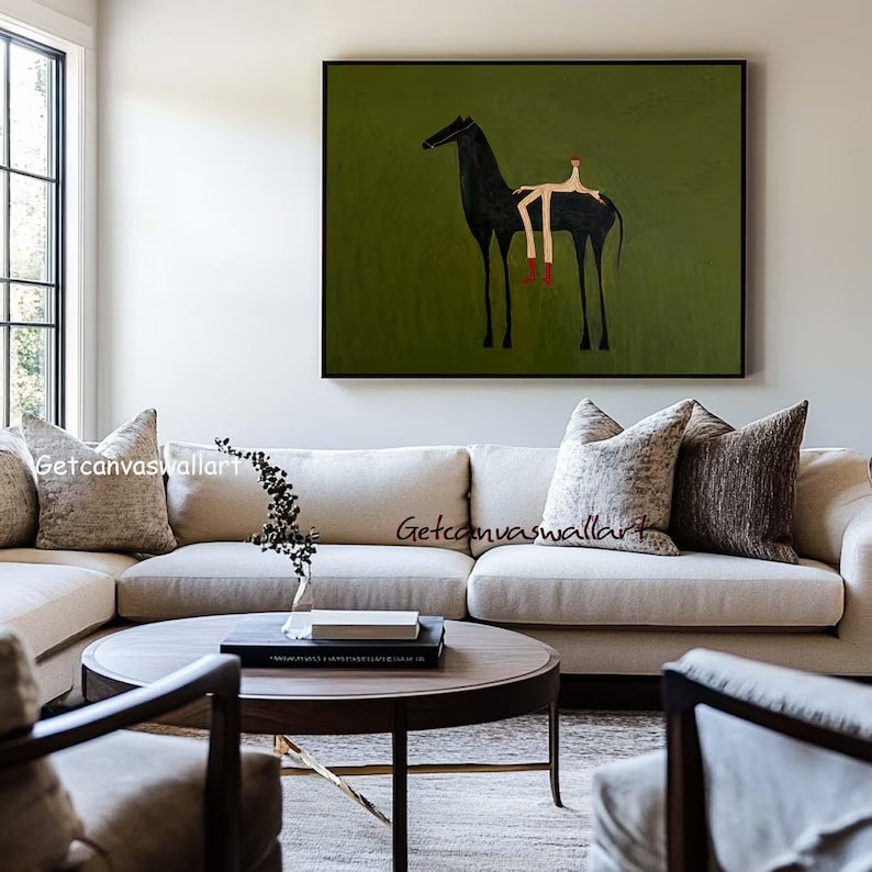 Modern Abstract Western Horse  - đánh giá và giá Home Decor Theme